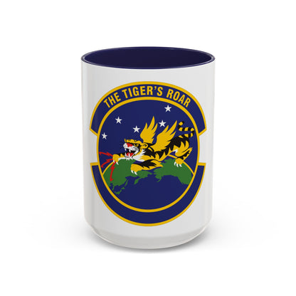 614 Air and Space Communications Squadron AFSPC (U.S. Air Force) Accent Coffee Mug