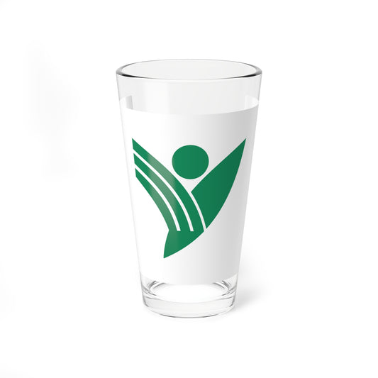 Flag of Yanagawa Fukuoka (Japan) Pint Glass 16oz