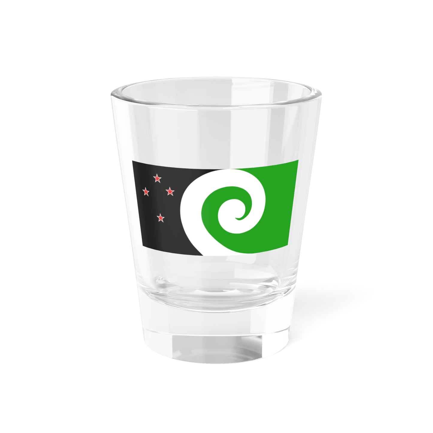 NZ flag design Moving Forward by Dominic Carroll (New Zealand) Shot Glass 1.5oz