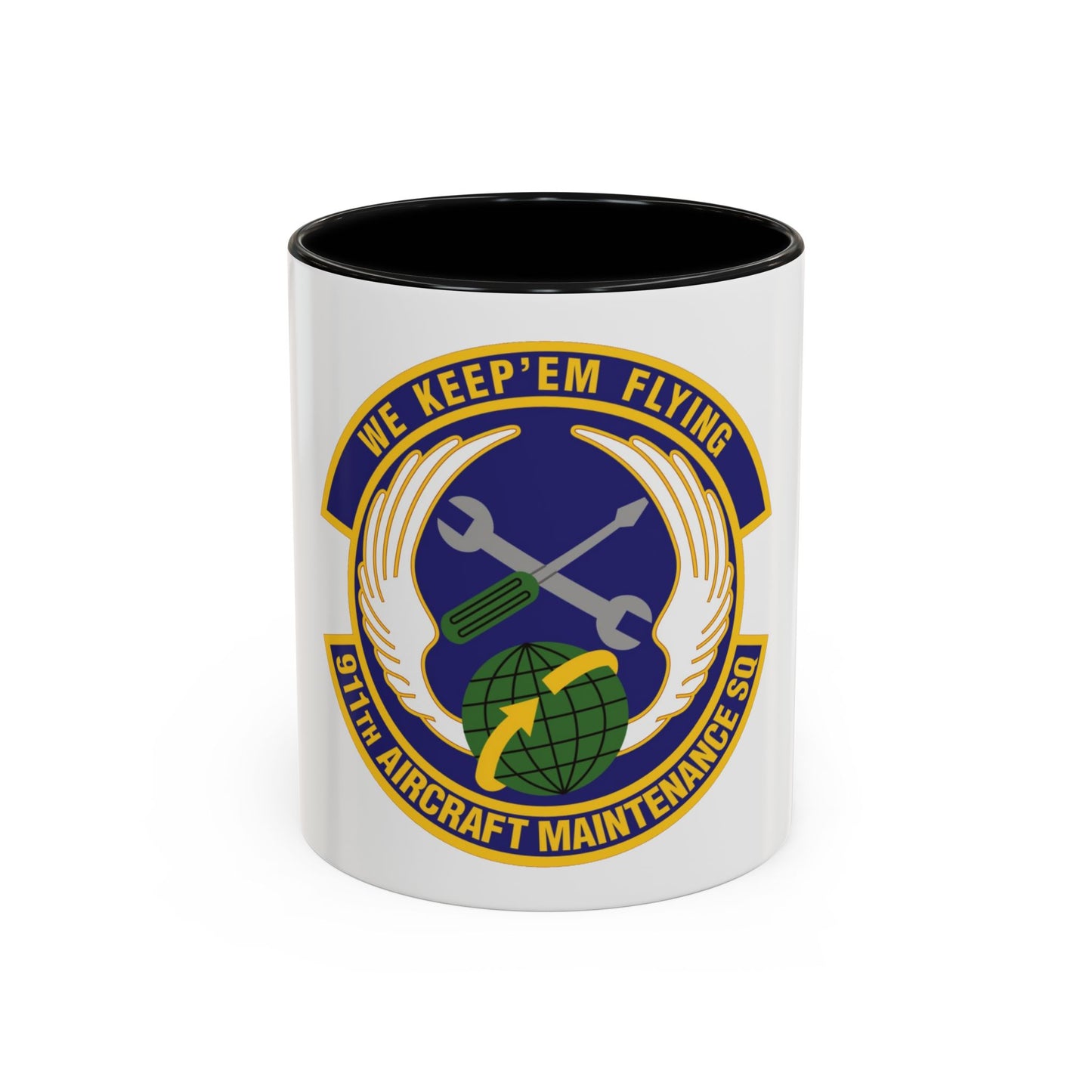 911th Aircraft Maintenance Squadron (U.S. Air Force) Accent Coffee Mug