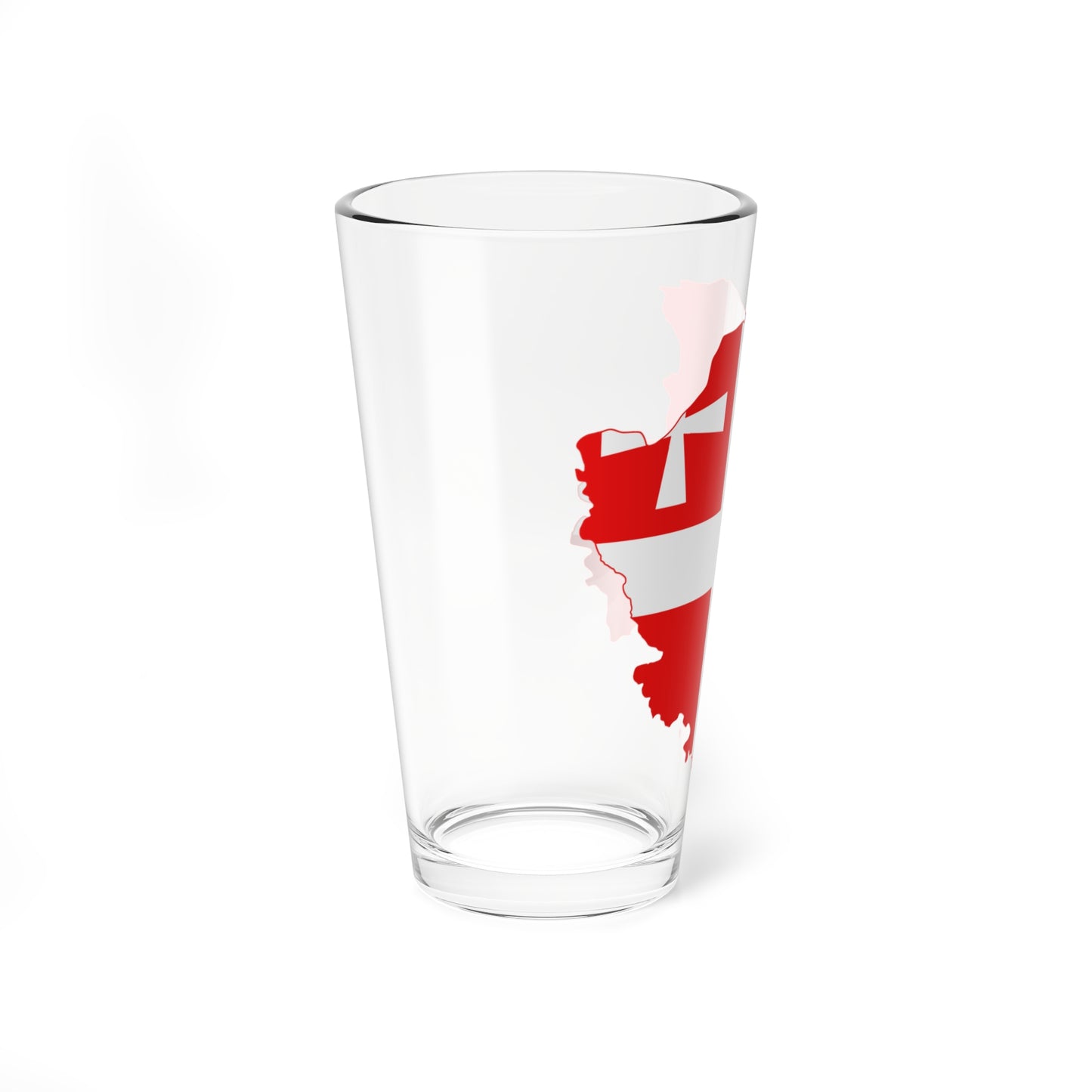 Flag-map of Volyn Oblast (Ukraine) Pint Glass 16oz