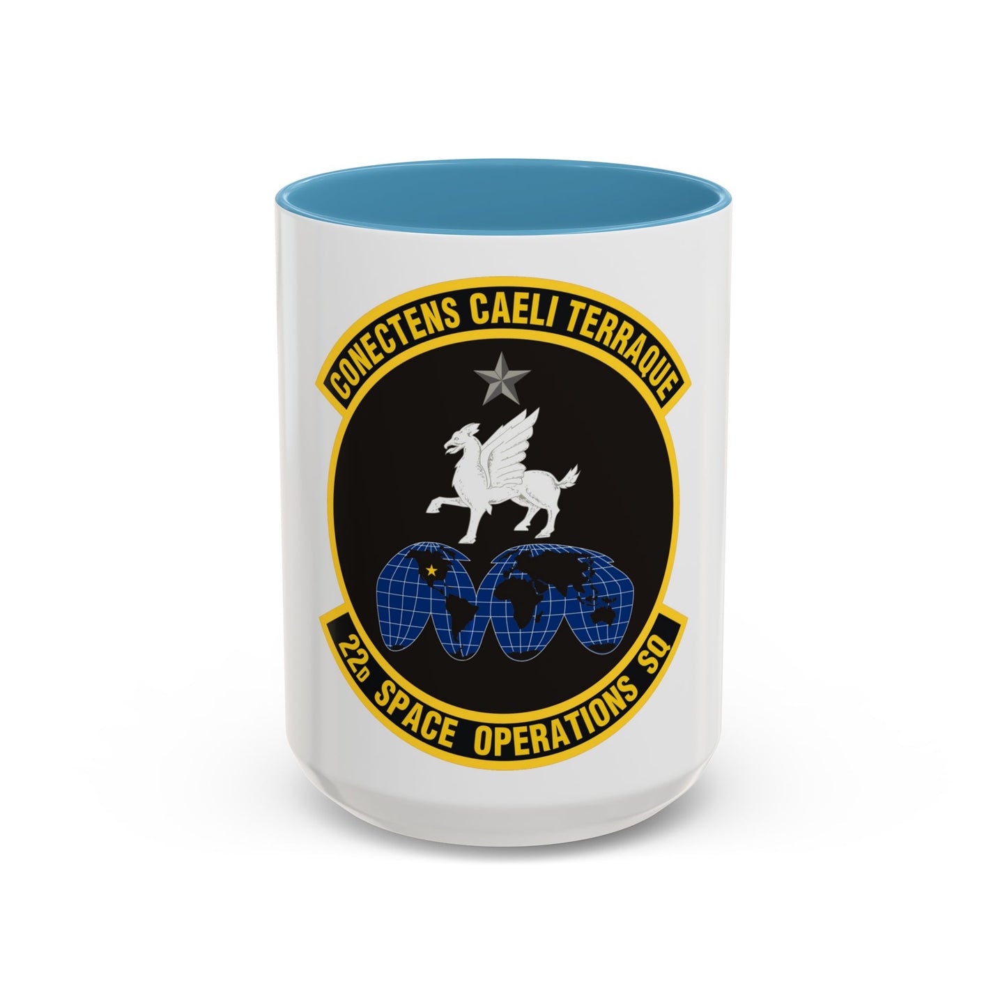 22d Space Operations Squadron (U.S. Air Force) Accent Coffee Mug