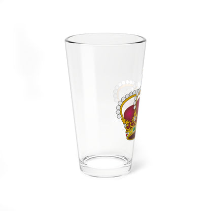 Coroa Real Fechada - barrete purpúreo (Portugal) (Coat of Arms) Pint Glass 16oz