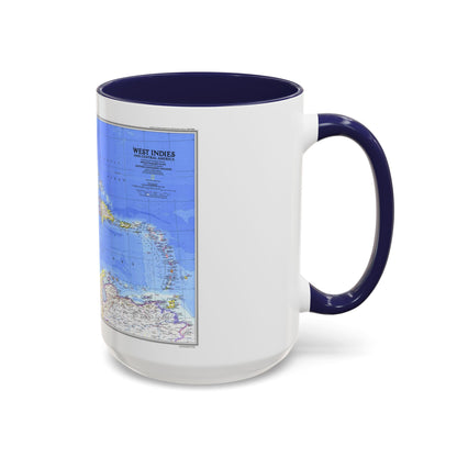 Central America & West Indies(1981) (Map) Accent Coffee Mug