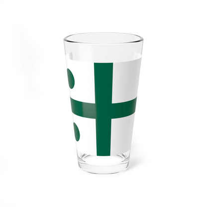 Rank flag of the South African Navy - Rear Admiral 1981-1994 (South Africa) Pint Glass 16oz