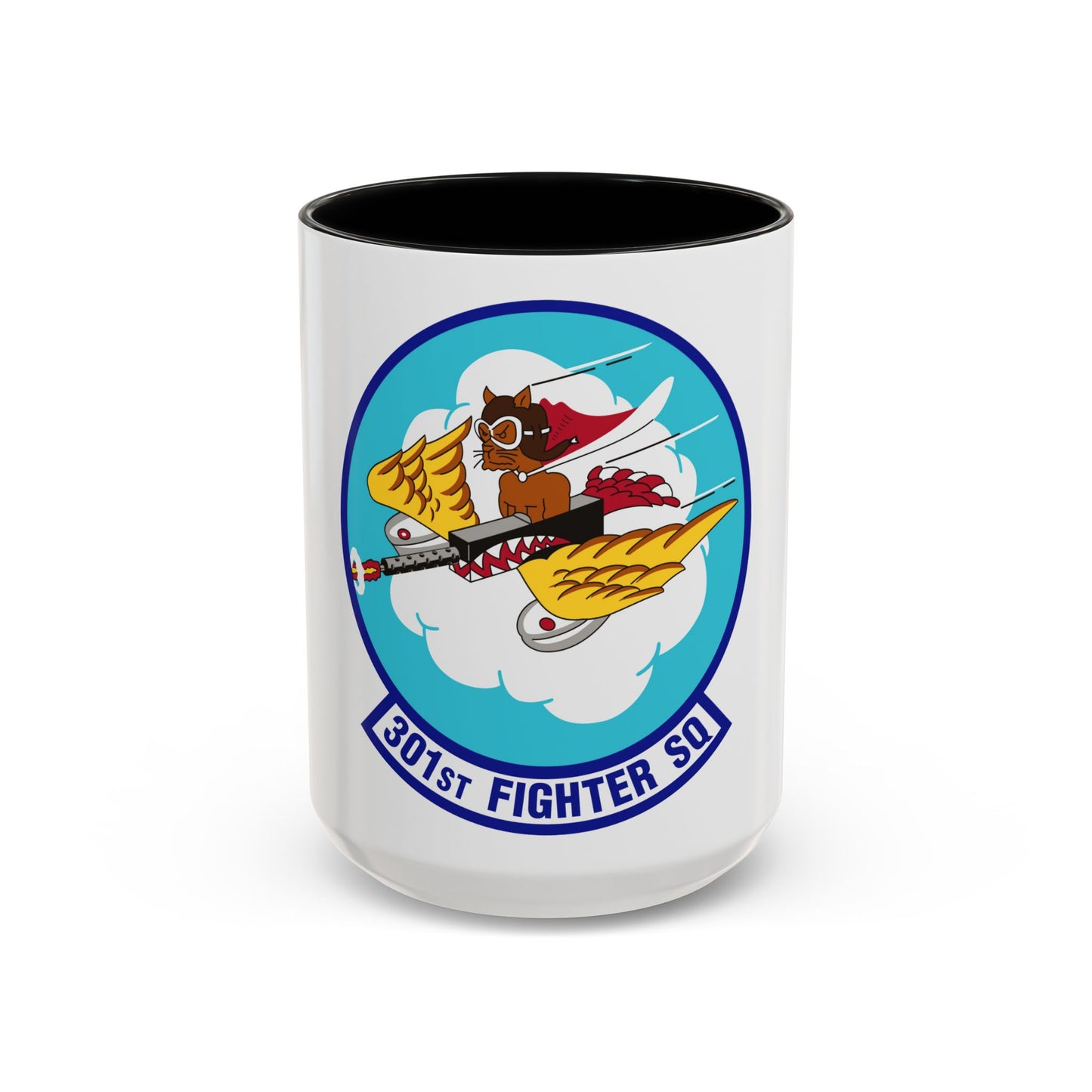 301st Fighter Squadron AETC Emblem (U.S. Air Force) Accent Coffee Mug