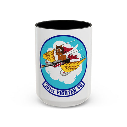 301st Fighter Squadron AETC Emblem (U.S. Air Force) Accent Coffee Mug