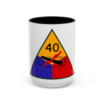 40th Armored Division (U.S. Army) Accent Coffee Mug