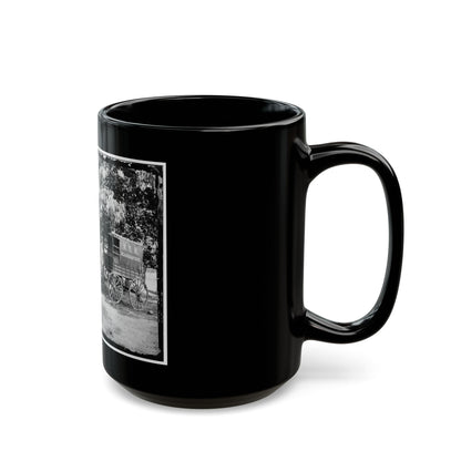 Bealeton, Va. Group At Tent And Wagon Of The New York Herald (U.S. Civil War) Black Coffee Mug