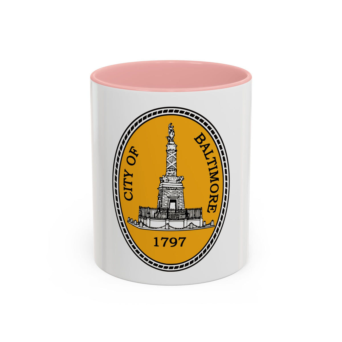 Seal of Baltimore Maryland - Accent Coffee Mug