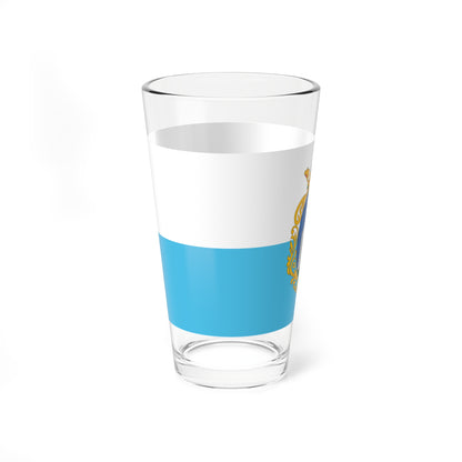 Flag of Kiskunfelegyhaza 1990s-2008 (Hungary) Pint Glass 16oz