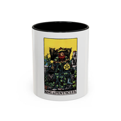 The King of Pentacles (Tarot Card) Accent Coffee Mug