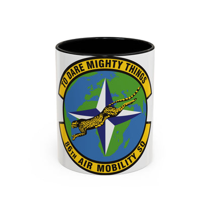 86th Air Mobility Squadron (U.S. Air Force) Accent Coffee Mug