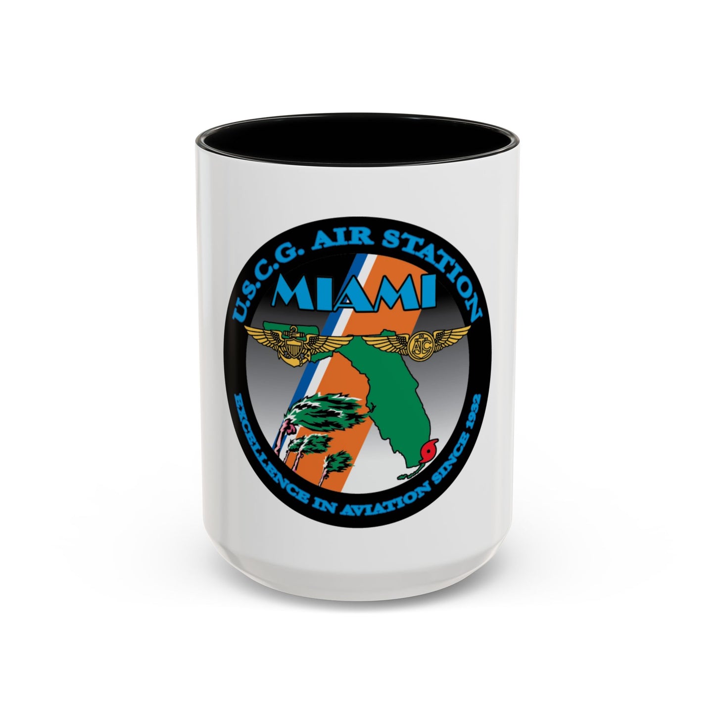 USCG Air Station Miami (U.S. Coast Guard) Accent Coffee Mug