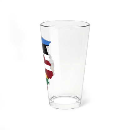 Baltic states flag map (Estonia) Pint Glass 16oz