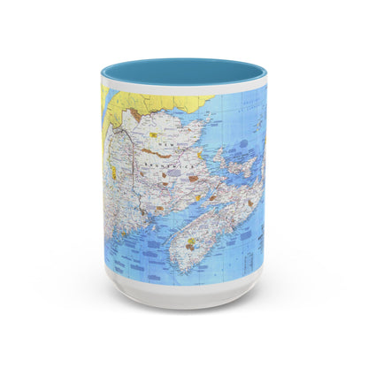 Canada - Maine, with the Maritime Provinces 1 (1975) (Map) Accent Coffee Mug