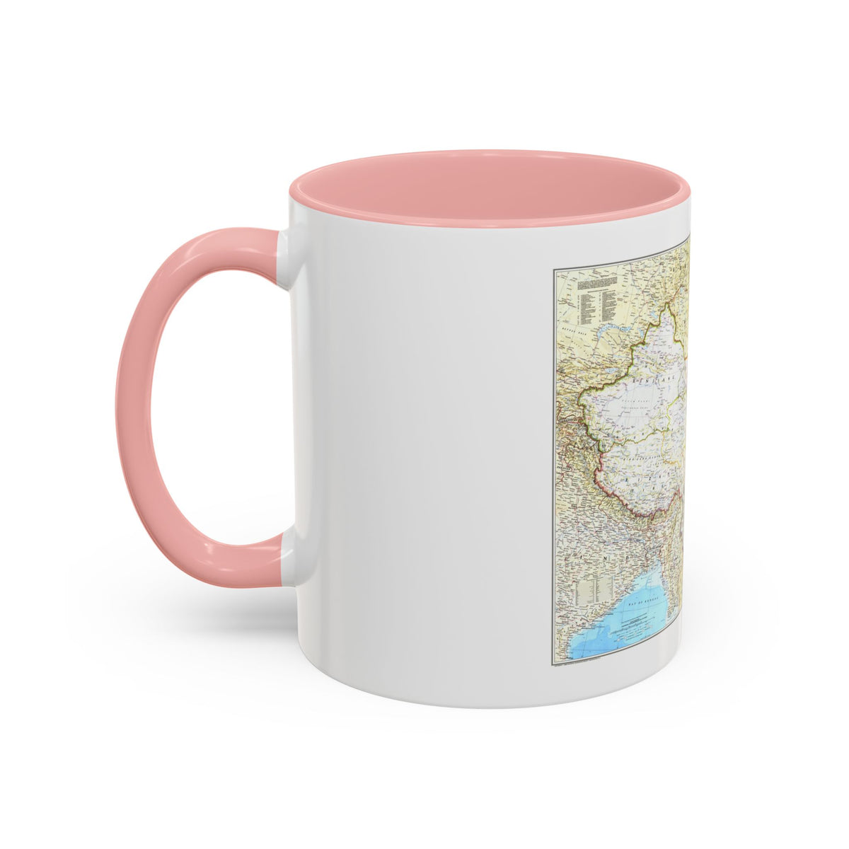 China - The People's Republic (1980) (Map) Accent Coffee Mug