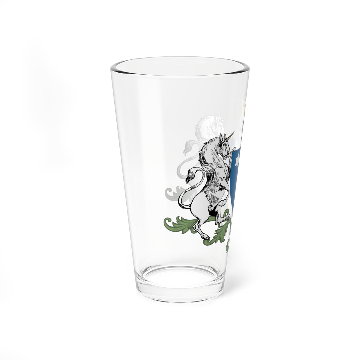 Manu family coat of arms (Algeria) (Coat of Arms) Pint Glass 16oz