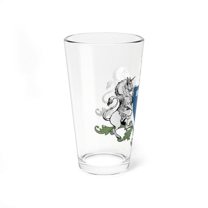 Manu family coat of arms (Algeria) (Coat of Arms) Pint Glass 16oz