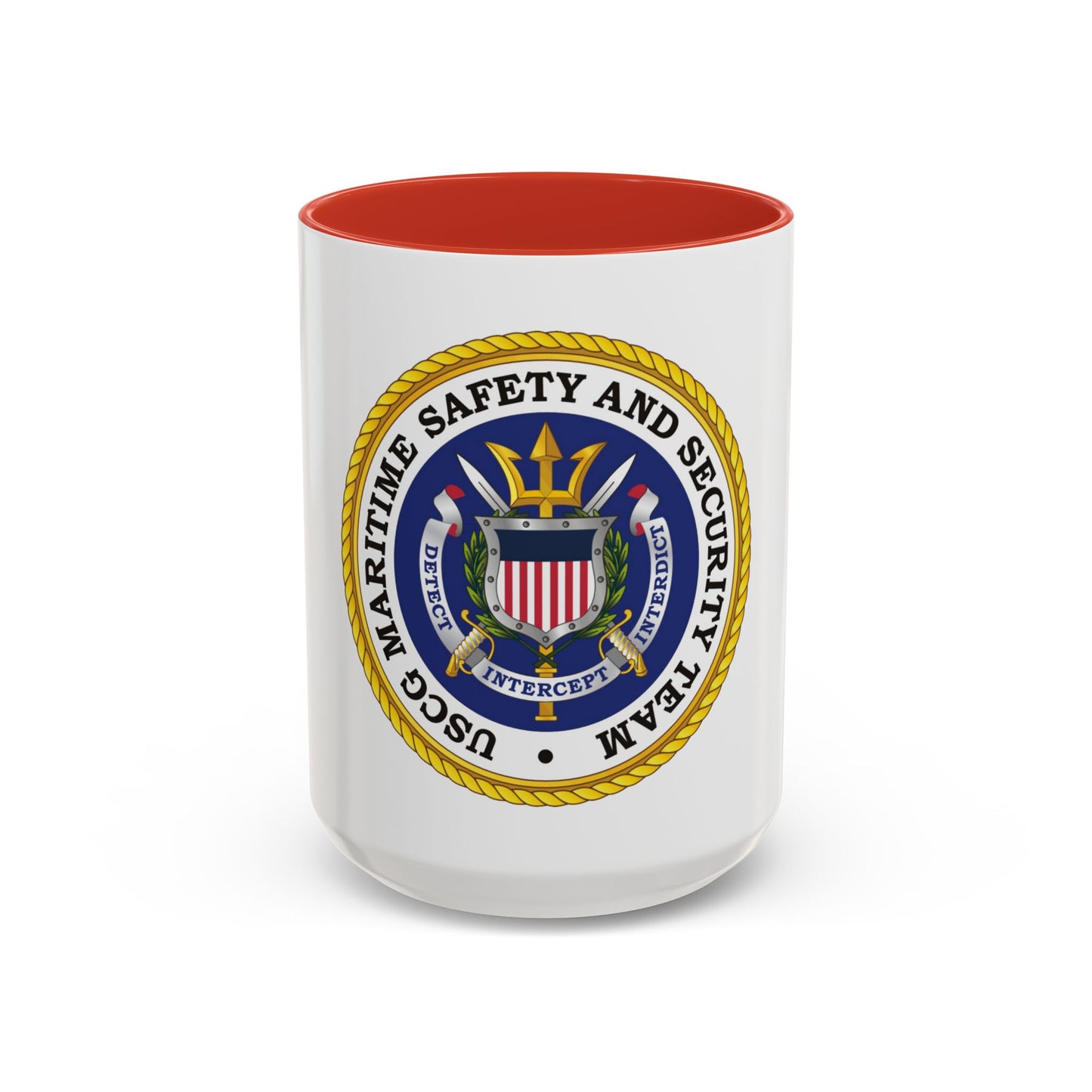 USCG Maritime Safety And Security Team (U.S. Coast Guard) Accent Coffee Mug