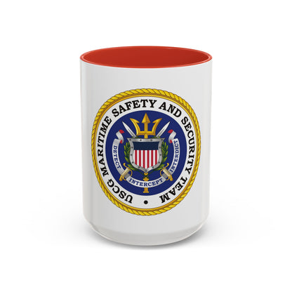 USCG Maritime Safety And Security Team (U.S. Coast Guard) Accent Coffee Mug