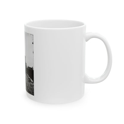 Saint Augustine, Fla. Entrance Gate, With Street And Houses Beyond (U.S. Civil War) White Coffee Mug
