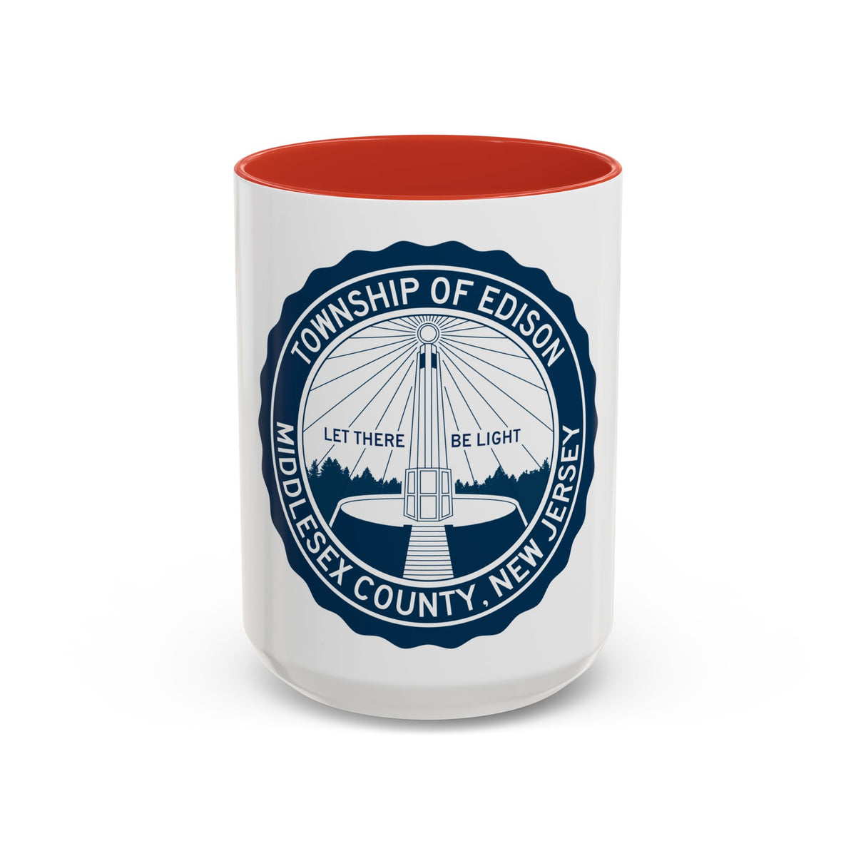 Seal of Edison NJ - Accent Coffee Mug