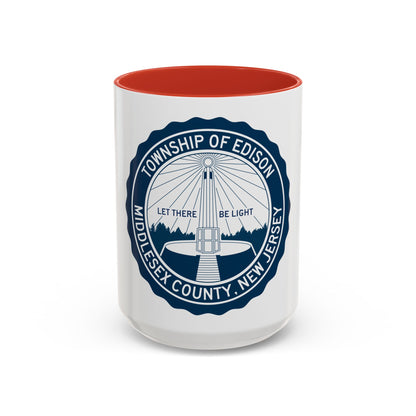 Seal of Edison NJ - Accent Coffee Mug
