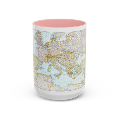 Europe, Central & Mediterranean Sept-1st (1939) (Map) Accent Coffee Mug