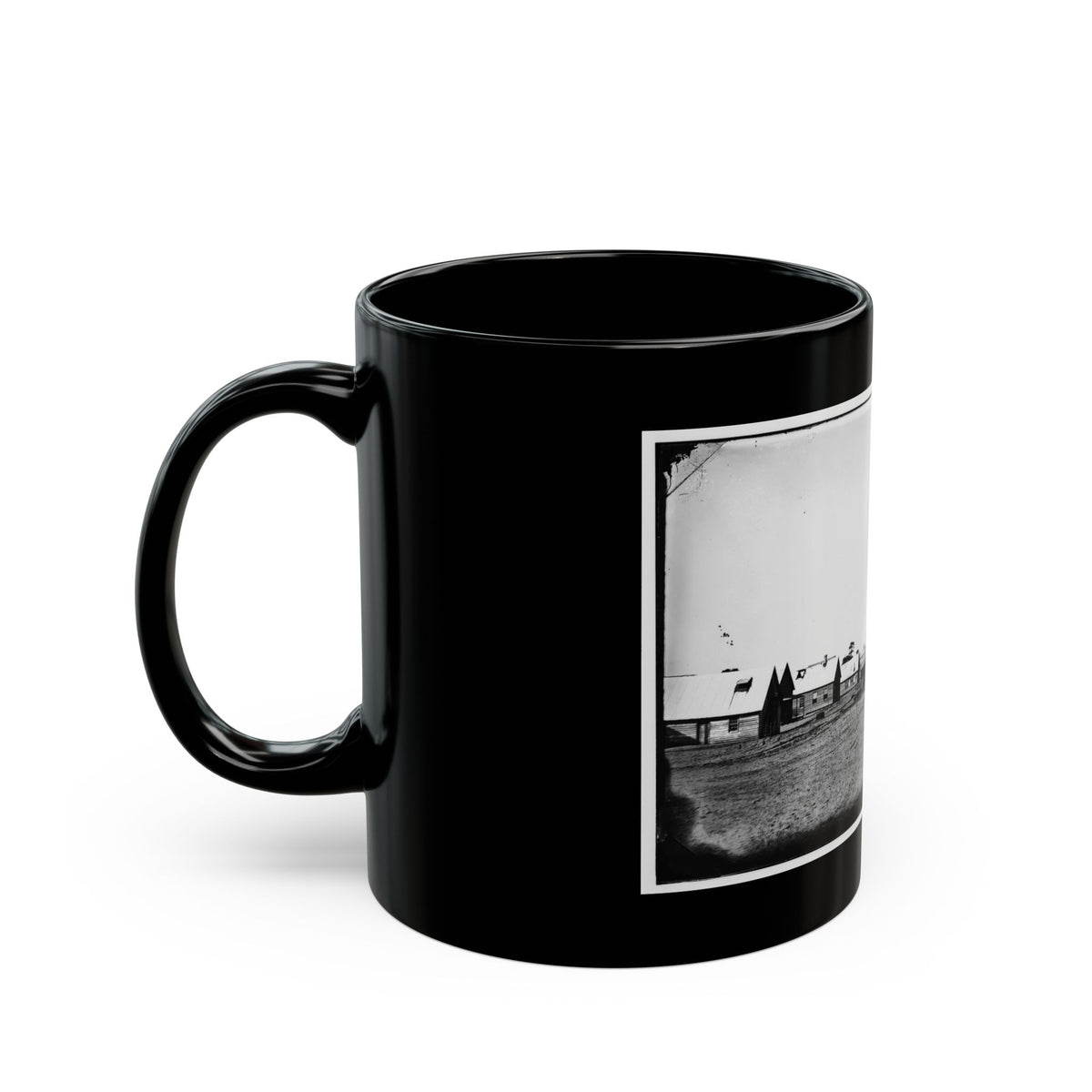 Morris Island, South Carolina. Unidentified Camp 005 (U.S. Civil War) Black Coffee Mug
