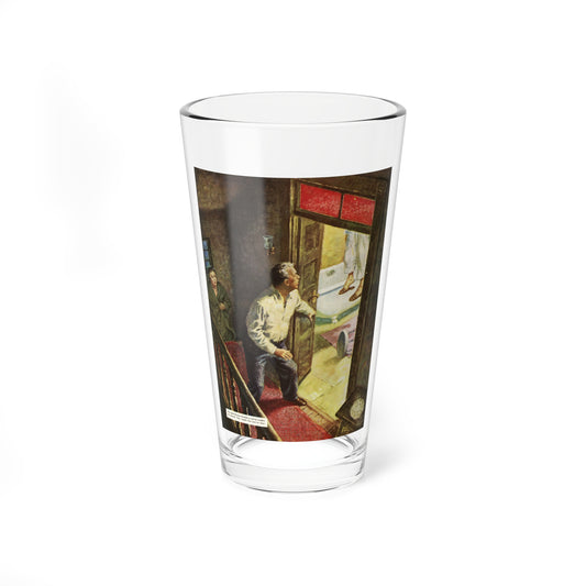 Illustration from the Saturday Evening Post, 1949 - Pint Glass 16oz