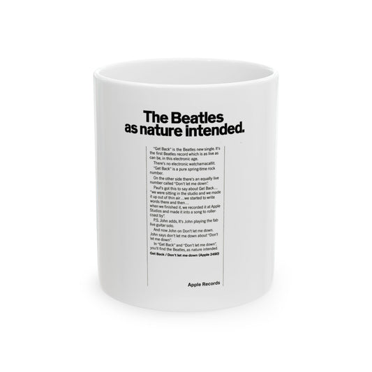 The Beatles 1969 (Music Poster) White Coffee Mug