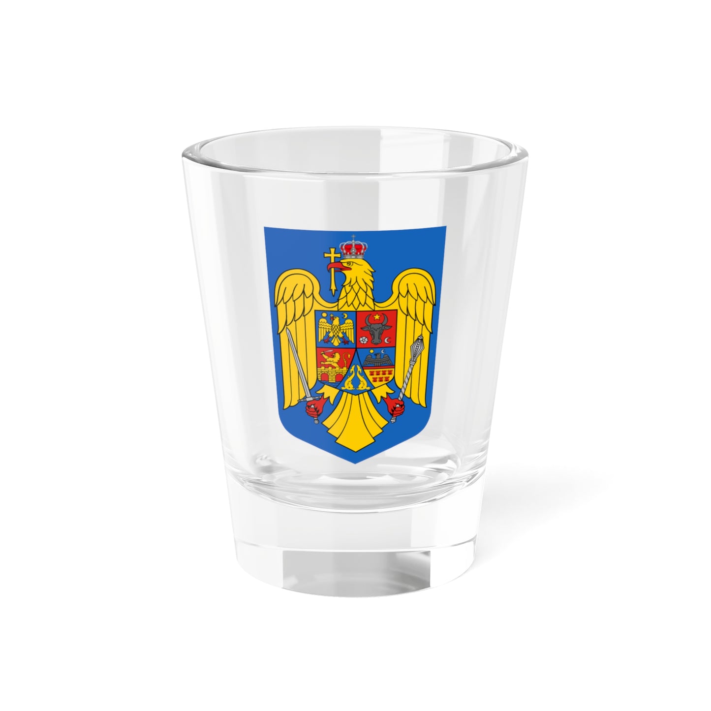 Coat of arms of Romania - Shot Glass 1.5oz