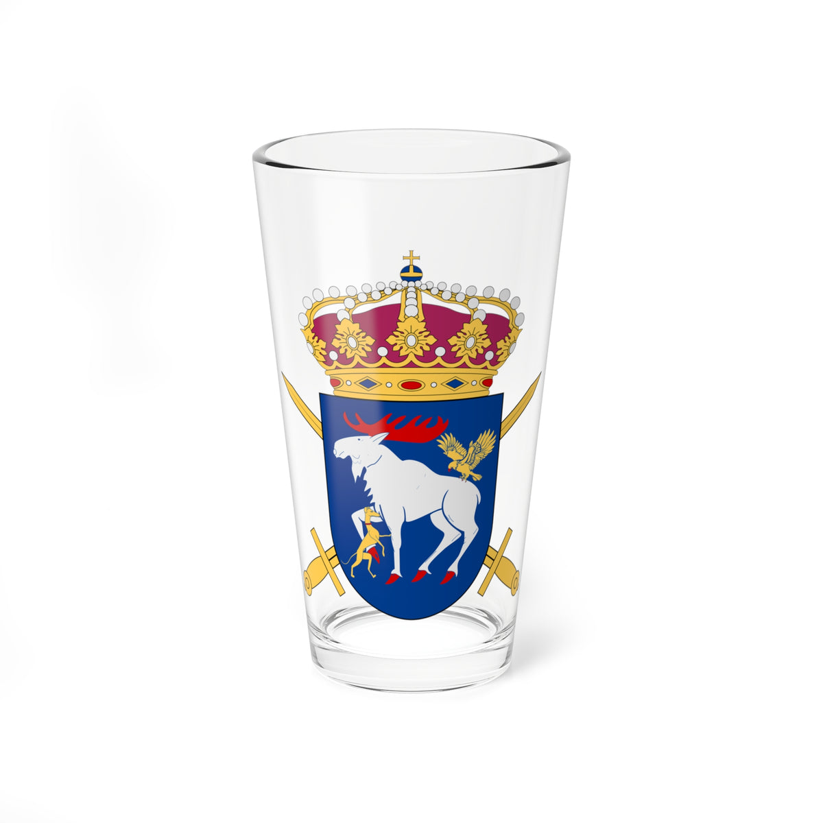 Jämtlandsgruppen vapen (Sweden) (Coat of Arms) Pint Glass 16oz
