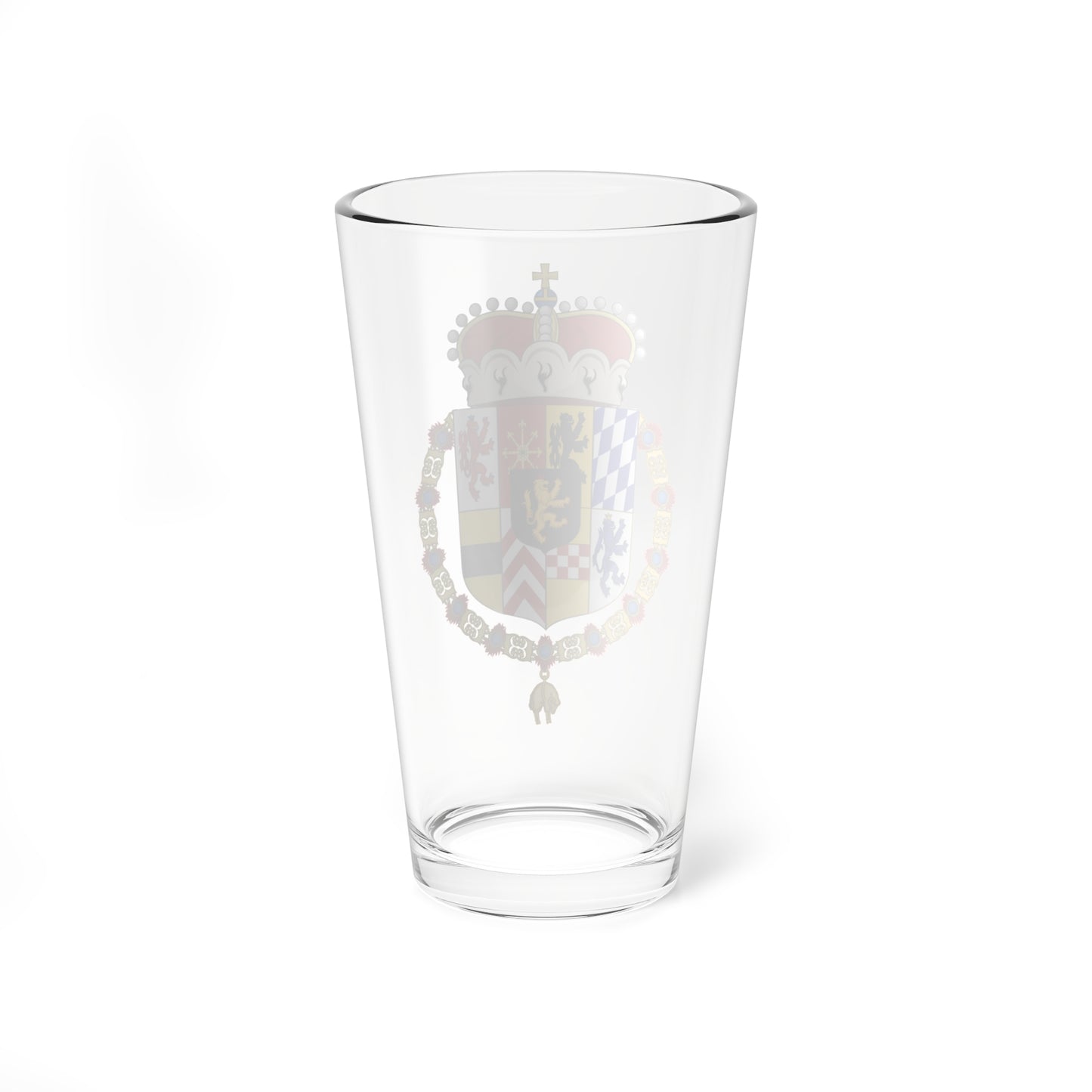 Coat of Arms of Wolfgang Wilhelm Count Palatine of Neuburg Order of the Golden Fleece (Germany) (Coat of Arms) Pint Glass 16oz