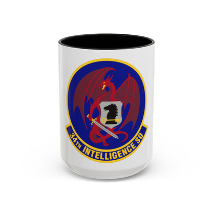 34th Intelligence Squadron (U.S. Air Force) Accent Coffee Mug