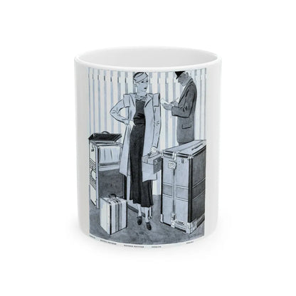 Fashion Illustration, 1933 - White Coffee Mug-11oz-Go Mug Yourself