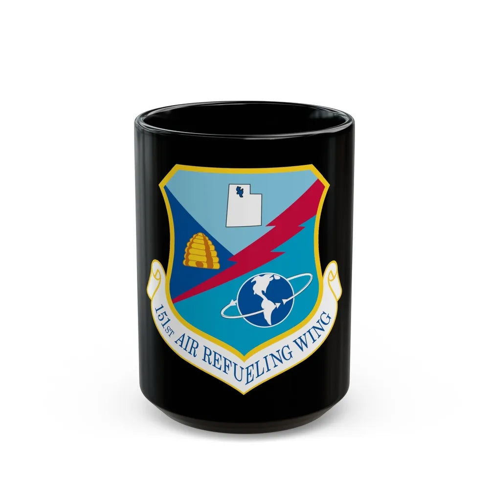 151st Air Refueling Wing (U.S. Air Force) Black Coffee Mug-15oz-Go Mug Yourself