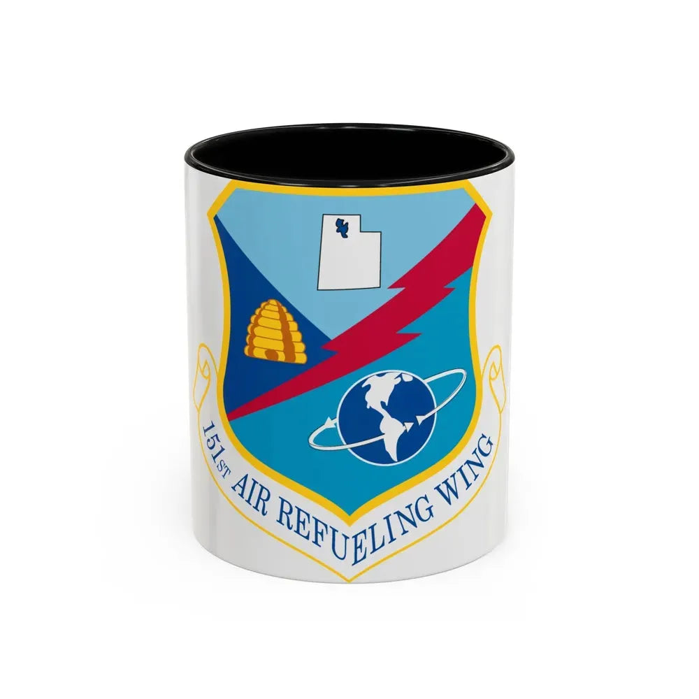 151st Air Refueling Wing (U.S. Air Force) Accent Coffee Mug 11oz Black - Go Mug Yourself
