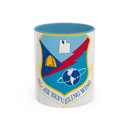 151st Air Refueling Wing (U.S. Air Force) Accent Coffee Mug 11oz Light Blue - Go Mug Yourself