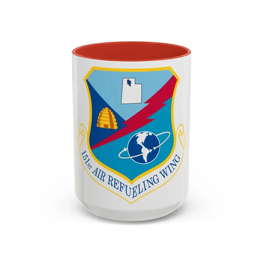 151st Air Refueling Wing (U.S. Air Force) Accent Coffee Mug 15oz Red - Go Mug Yourself