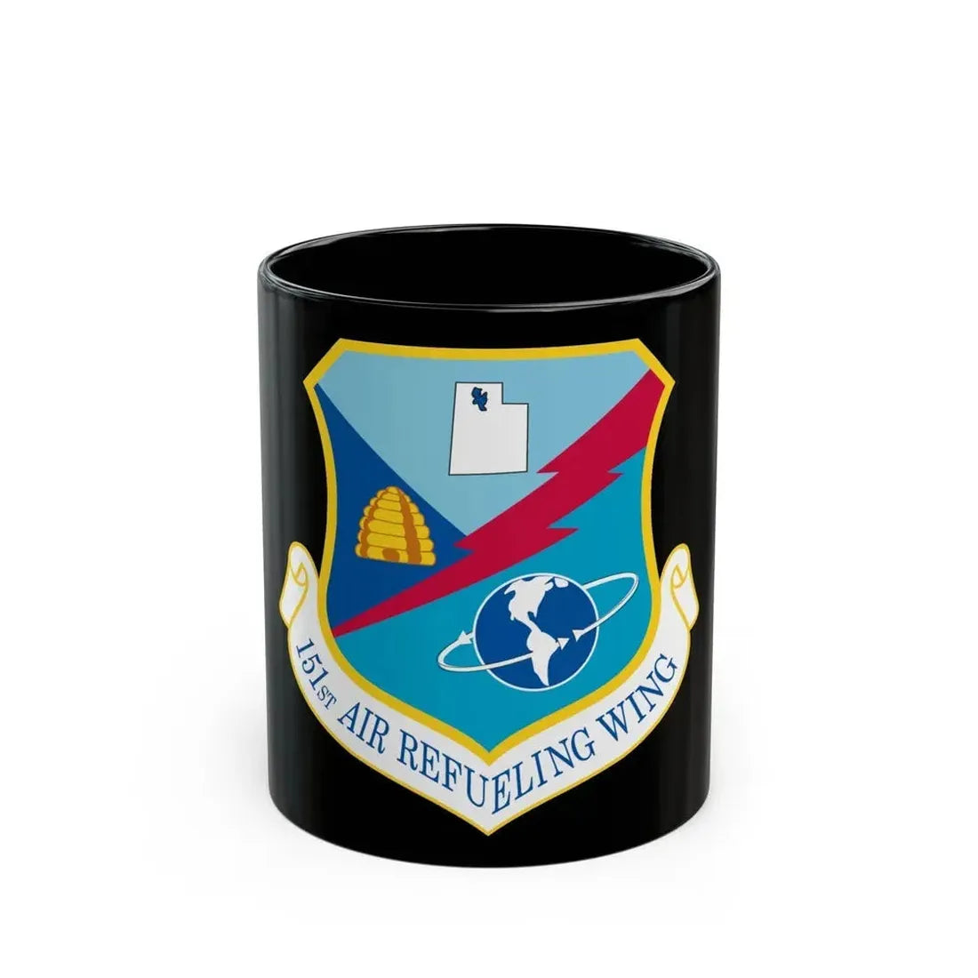 151st Air Refueling Wing (U.S. Air Force) Black Coffee Mug 11oz - Go Mug Yourself