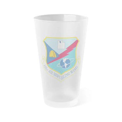 151st Air Refueling Wing (U.S. Air Force) Frosted Pint Glass 16oz Default Title - Go Mug Yourself