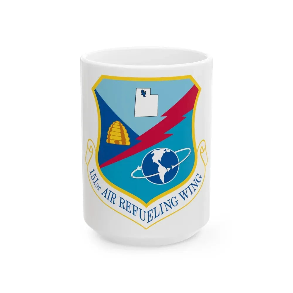 151st Air Refueling Wing (U.S. Air Force) White Coffee Mug 15oz - Go Mug Yourself