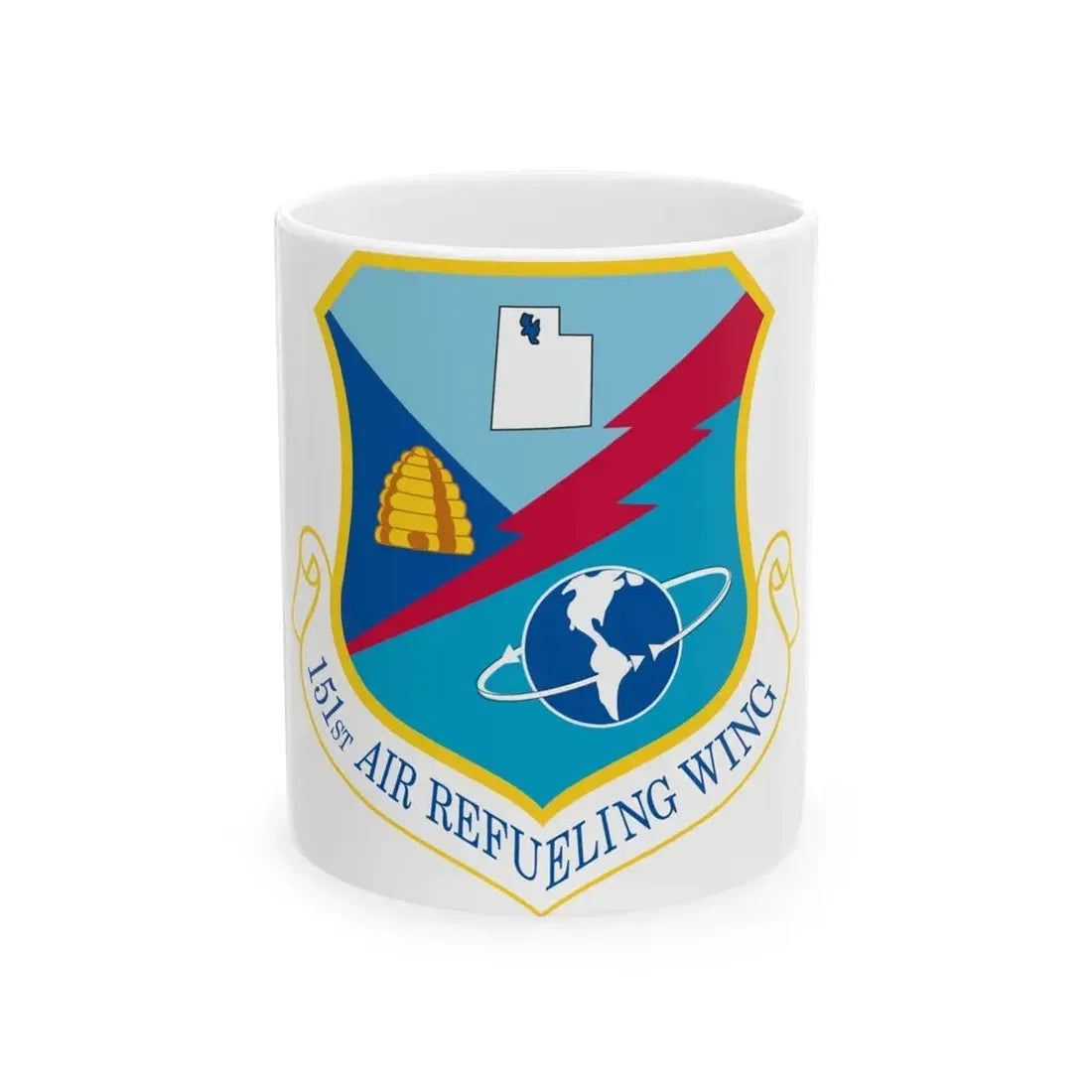 151st Air Refueling Wing (U.S. Air Force) White Coffee Mug - Go Mug Yourself