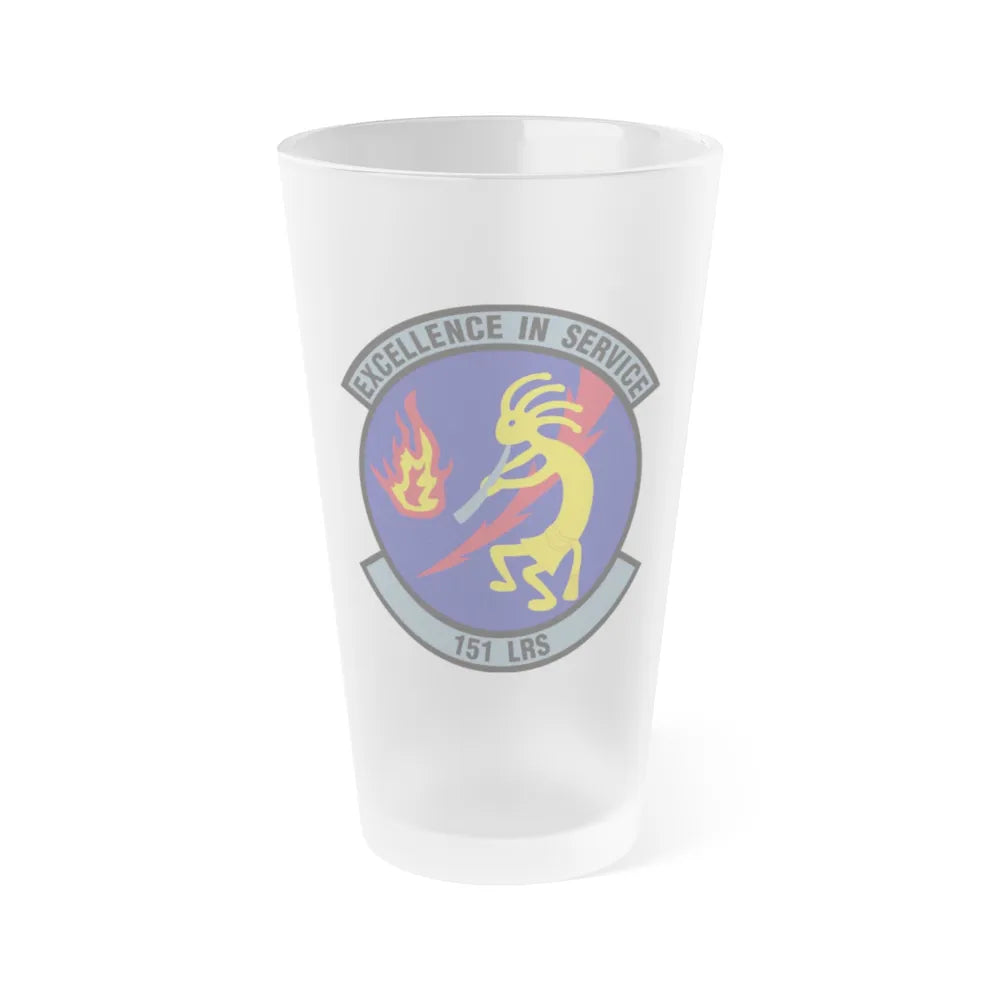 151st Logistics Readiness Squadron (U.S. Air Force) Frosted Pint Glass 16oz-16oz-Frosted-Go Mug Yourself