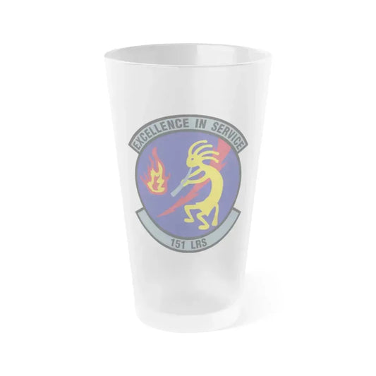 151st Logistics Readiness Squadron (U.S. Air Force) Frosted Pint Glass 16oz 16oz Frosted - Go Mug Yourself