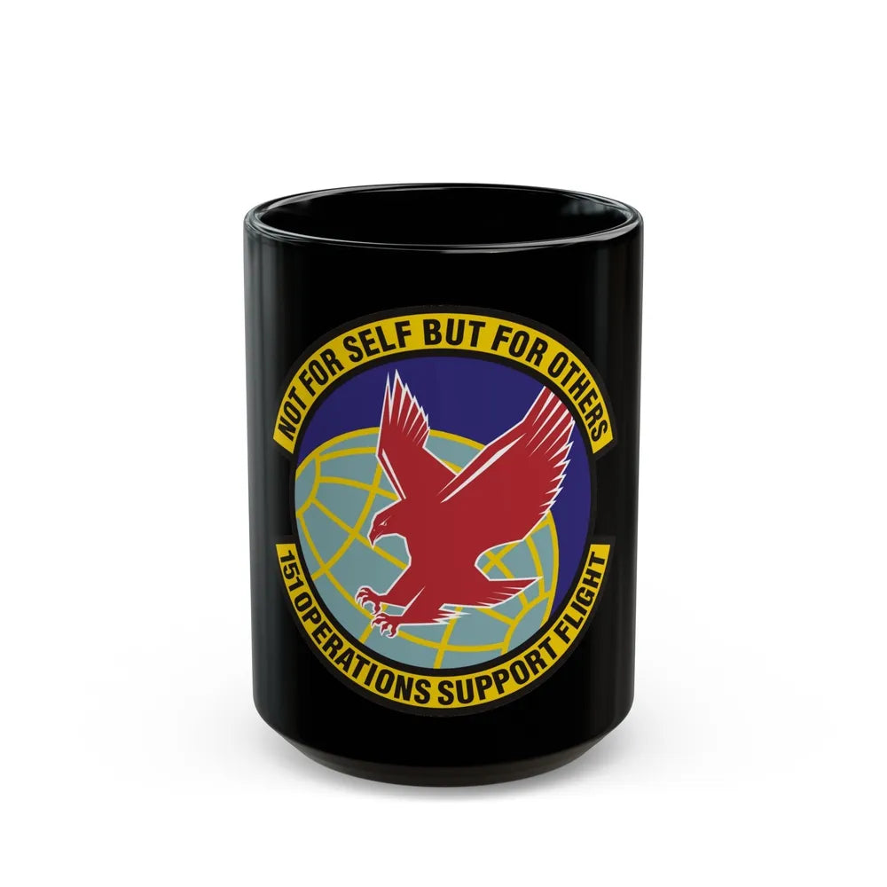 151st Operations Support Flight (U.S. Air Force) Black Coffee Mug-15oz-Go Mug Yourself