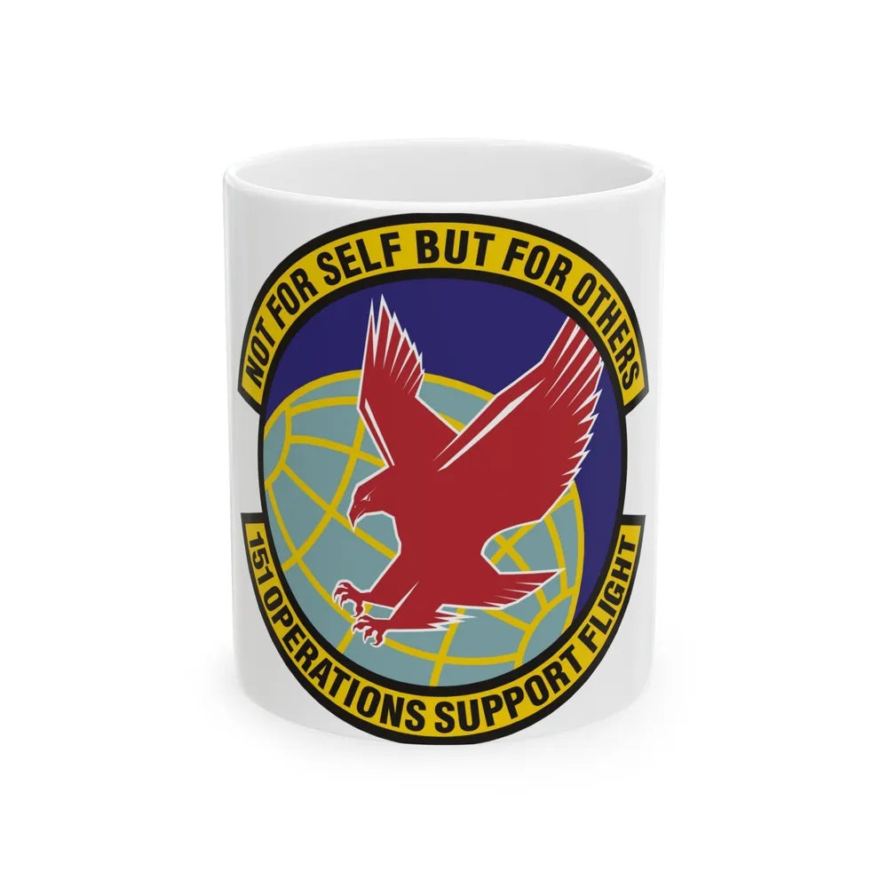 151st Operations Support Flight (U.S. Air Force) White Coffee Mug-11oz-Go Mug Yourself