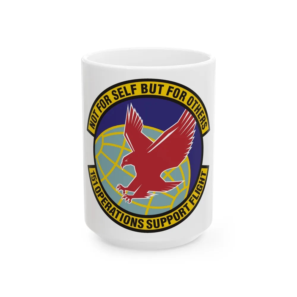 151st Operations Support Flight (U.S. Air Force) White Coffee Mug-15oz-Go Mug Yourself